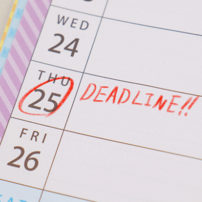 Deadline du paiement d'une facture