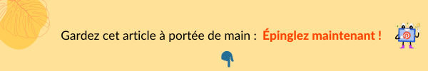 Bandeau incitatif pour épingler l'article sur Pinterest