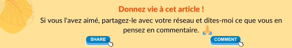 Bandeau incitatif pour recevoir des likes et des commentaires