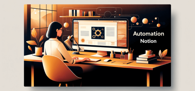 Comment automatiser vos tâches récurrentes dans Notion - vue d'une personne sur son ordinateur