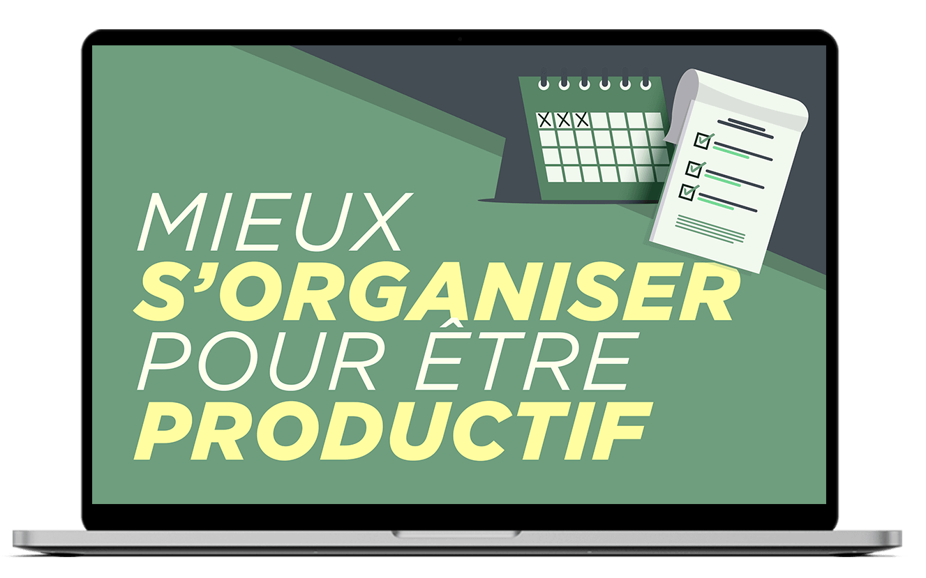Affiche formation s'organiser pour être productif