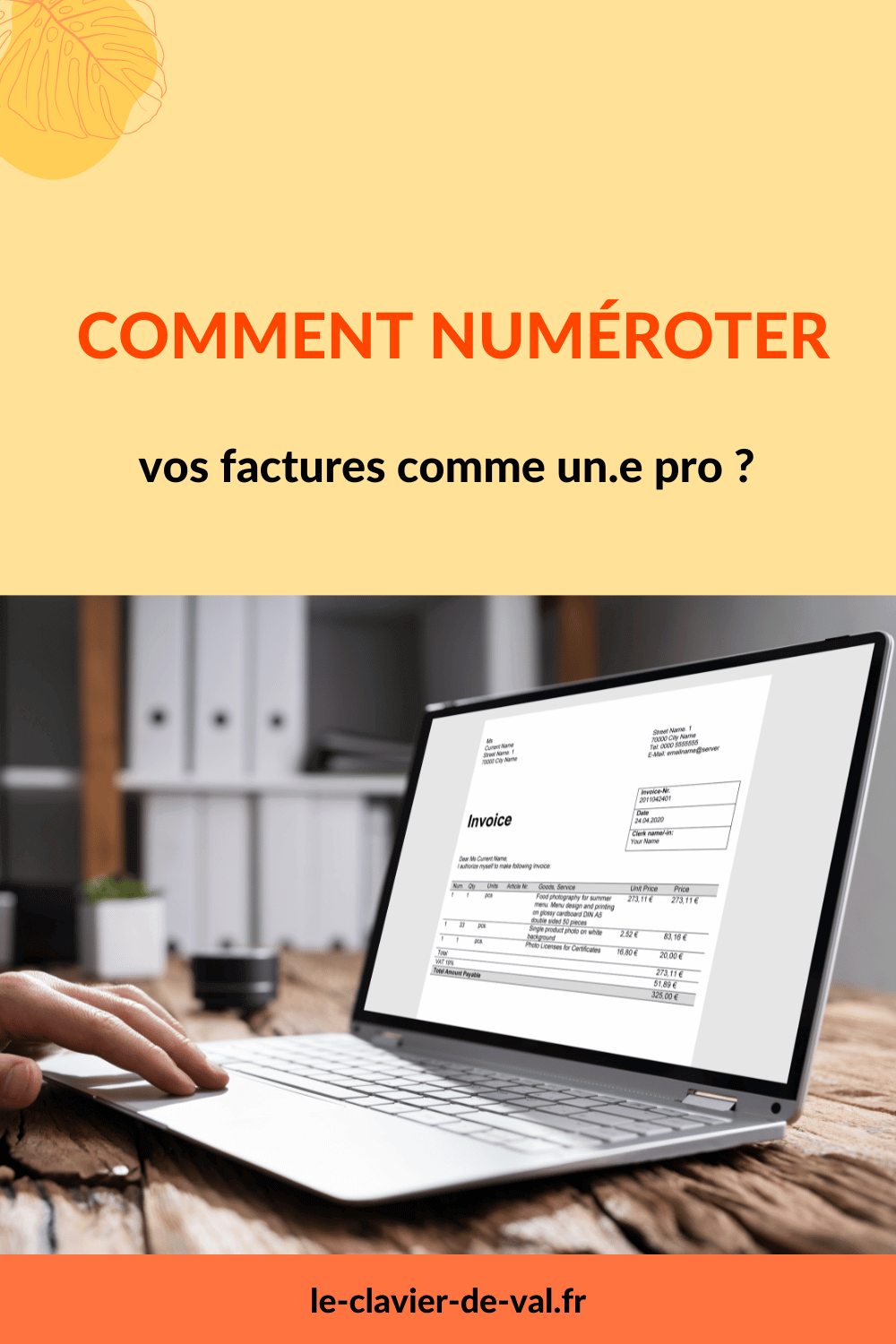 optimiser la numérotation de factures épingle Pinterest 2